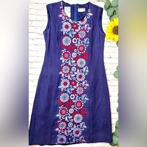 Wow🤩 Pamela Martin x La Vogue We Give a Hoot Vintage Embroidered Shift Dress 12